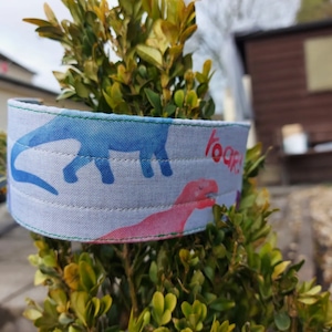 Waterproof Adjustable Sighthound Collar, Easy Clean Wide Collar, Patterned Hound Collar