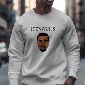 Unisex HipHop Style Graphic Sweatshirt Comfortable Cotton Pullover Inspired by Kanye West Casual Streetwear Ideal for Fashion Enthusiasts