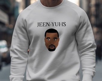 Sudadera unisex con estampado de estilo hiphop, cómodo jersey de algodón inspirado en Kanye West, ropa informal informal, ideal para entusiastas de la moda