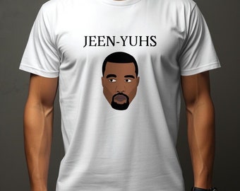 Estilo urbano hip hop Moda unisex básica Kanye West Ye Camiseta pesada para hombre Perfecta para entusiastas de la moda urbana y la moda informal