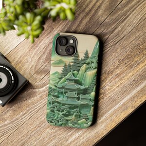 Funda para teléfono Asian Serenity perfecta para iPhone, Samsung Galaxy, Google Pixel, diseño de arte abstracto único, regalo ideal para cualquier ocasión