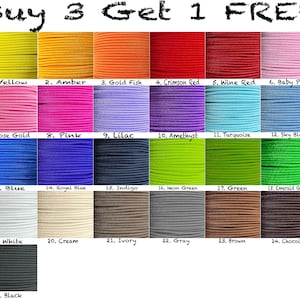 2MM Elastic Round Bungee Shock Cord 25 Colours UK Stock