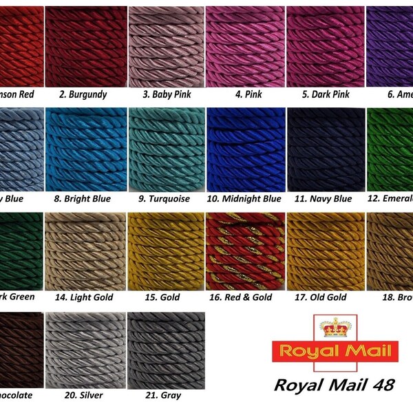 5MM Twisted Cord Craft Soutache Braid 1,2,3,5 & 10 Meters Braided Rope *New* UK