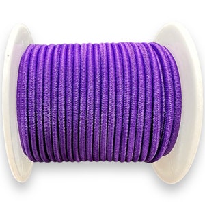 Corda elastica elastica rotonda da 0,8 mm, 25 colori, stock nel Regno Unito immagine 9