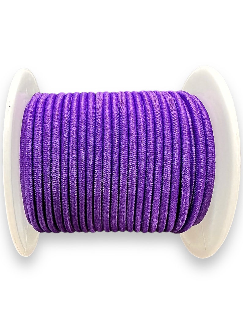 Corda elastica elastica rotonda da 0,8 mm, 25 colori, stock nel Regno Unito immagine 9