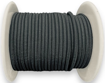 Corda elastica elastica rotonda da 5 mm, 25 colori, stock nel Regno Unito