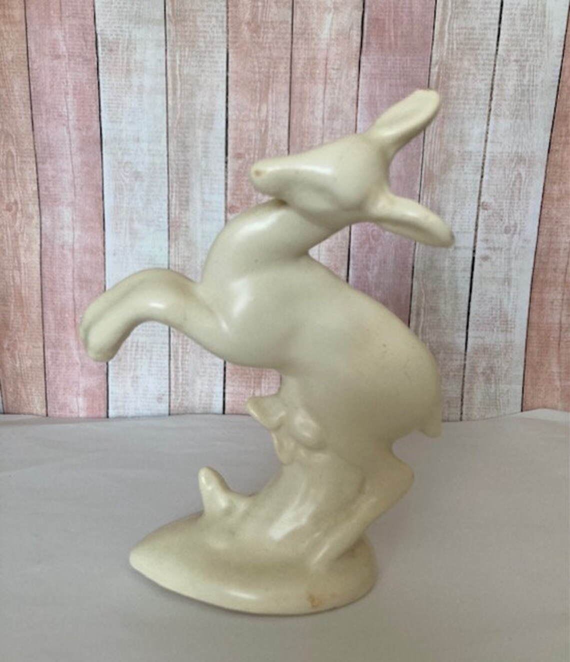 Vintage White Porcelain Deer Etsy