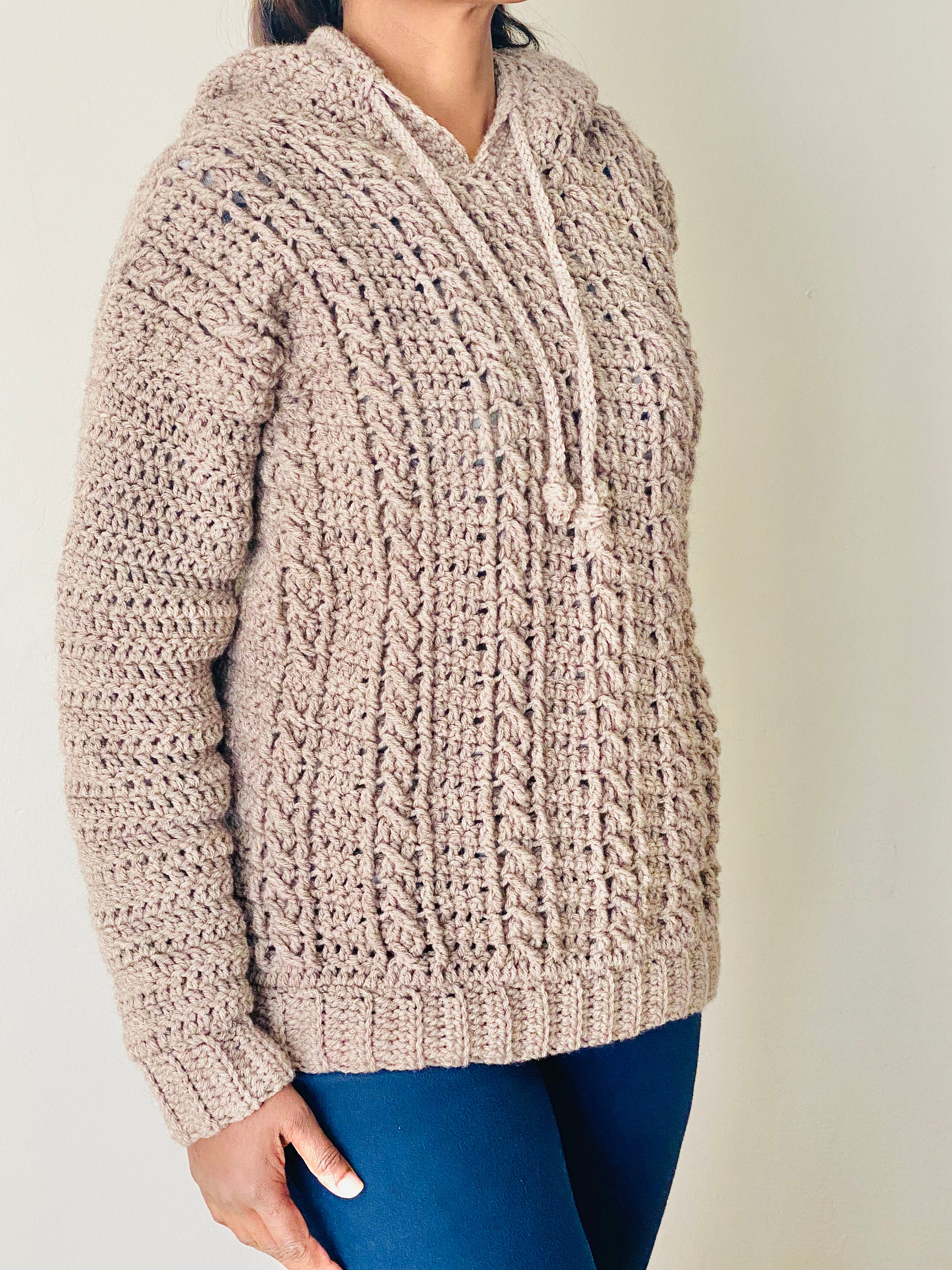 Crochet Hooded Sweater for Women “twin Flames” - Etsy