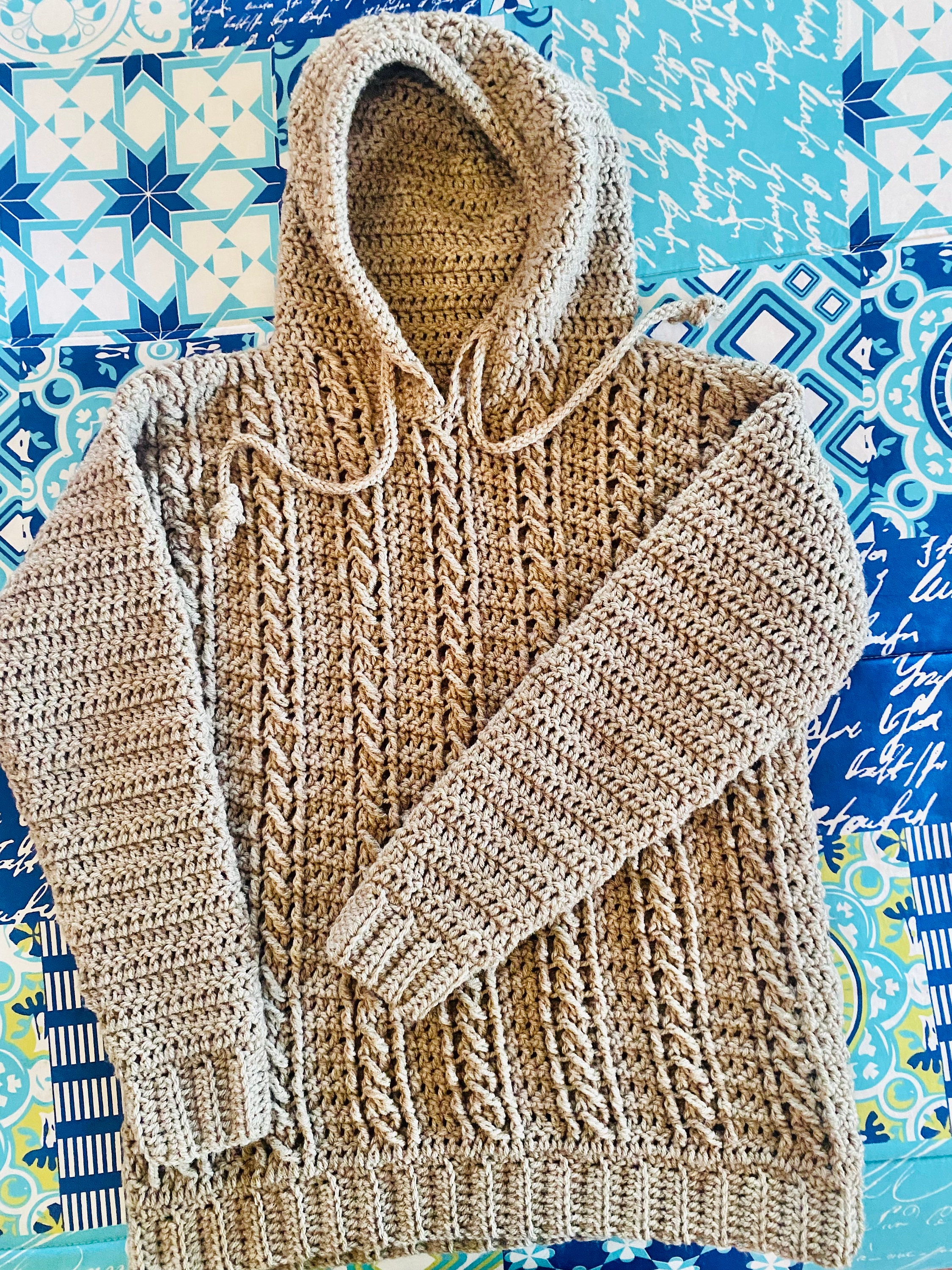★RONRON★ HEART CROCHET PATTERN HOODED WINDBREAKER JUMPER P How to Make a Crochet Heart Sweater #crochet #sweater
