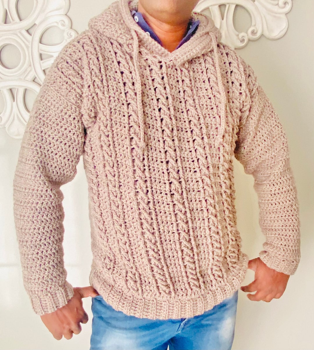 ★RONRON★ HEART CROCHET PATTERN HOODED WINDBREAKER JUMPER B il_1080xN.3788567329_d2s4.jpg