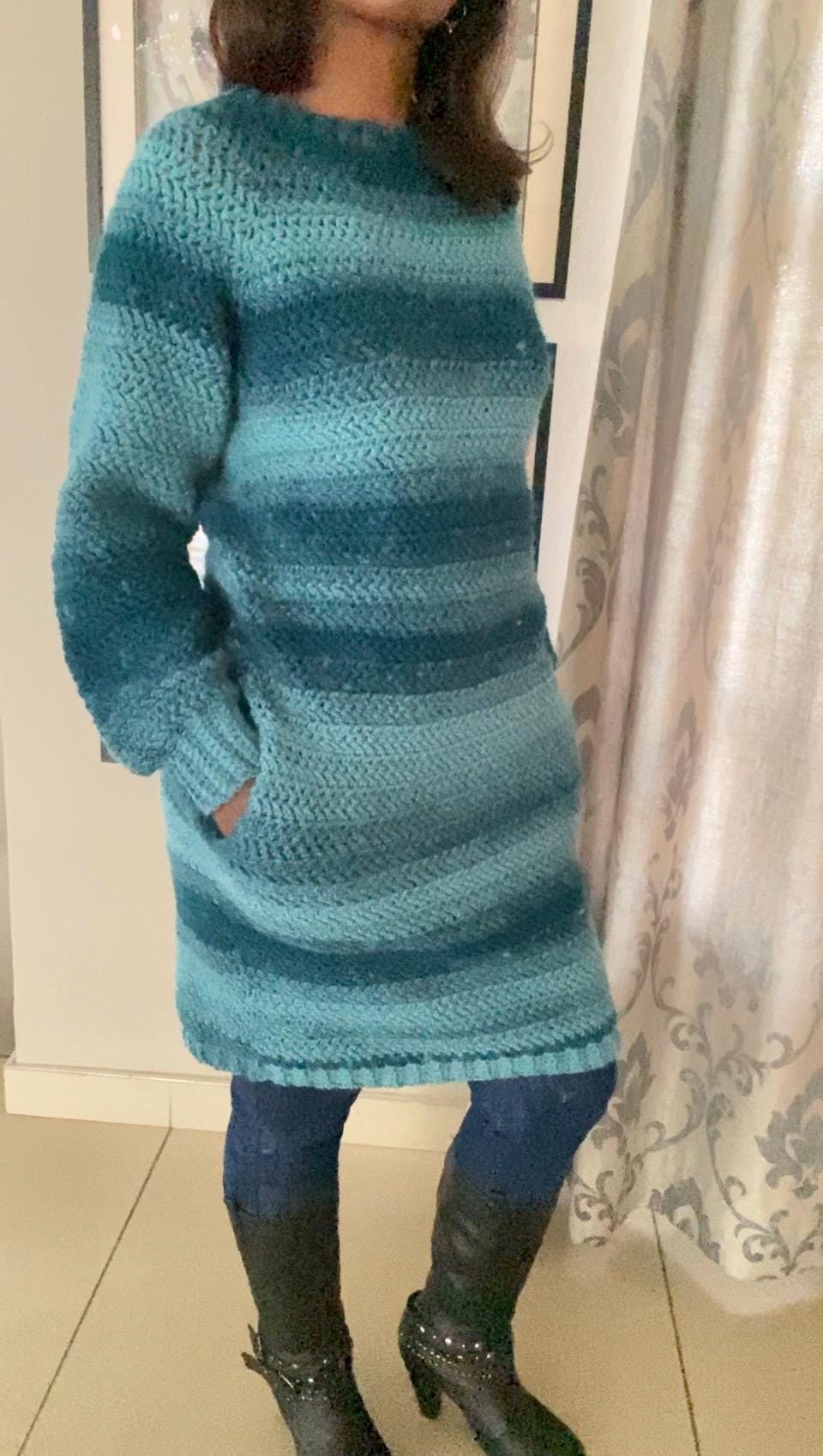 crochet raglan dress Crochet Raglan Sweater/dress Pattern: Beginner Friendly, All Sizes (PDF  Pattern)