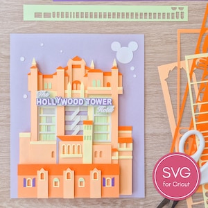 NOUVEAU*** Modèle de découpe sur papier Magical Attraction Tower Hote. Fichier SVG et pdf avec description.