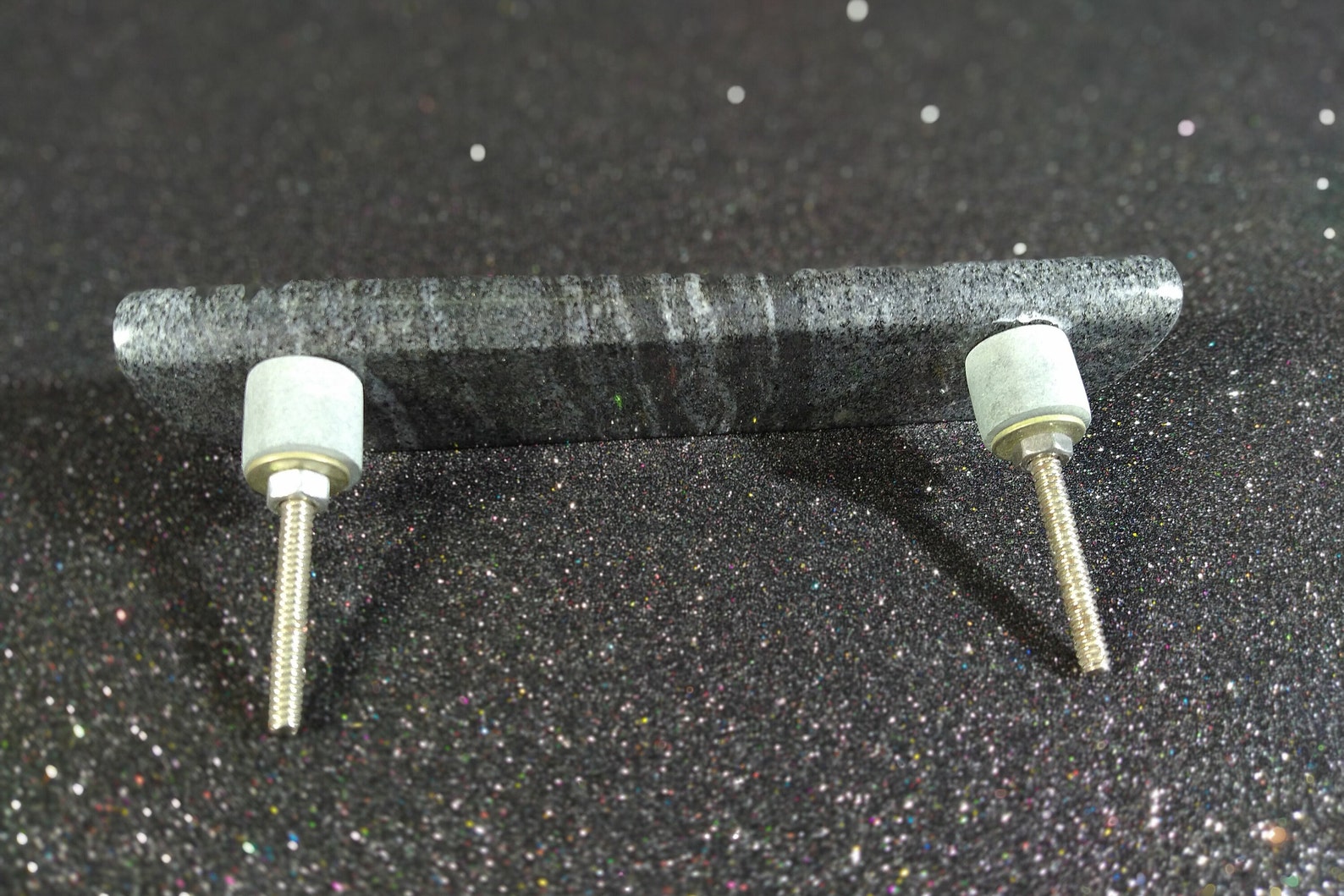 Beautiful White Marble, Black Marble Drawer Pulls, Dressers