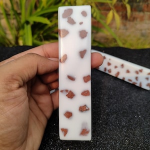 Set of Elegant Epoxy Resin Terrazzo Style White Stone Marble Drawer Pulls, cabinet, Dresser, Pulls and Handles, Marble Door Handles Or Knobs