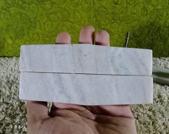 Elegant Beige Marble Stone Drawer Pulls: Artisan Cabinet Handles