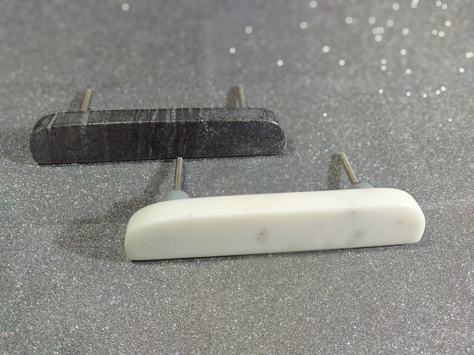 Beautiful White Marble Black Marble Drawer Pulls Etsy