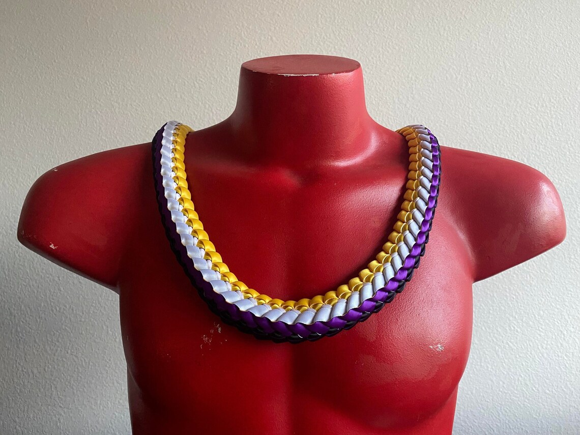 Non-binary Pride Flag Double Ribbon Lei - Etsy
