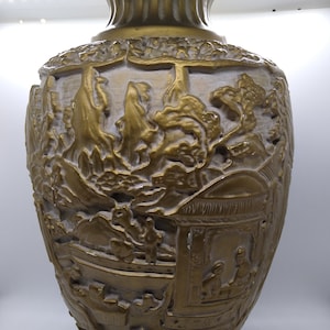 Asian Antique Vessel with Stand