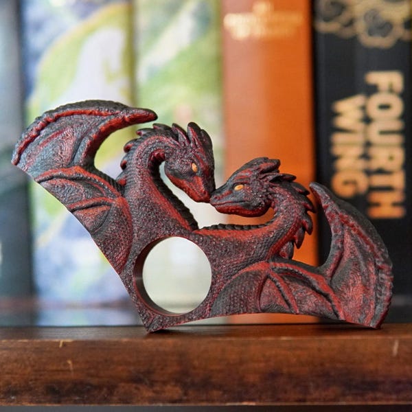Dragon Lovers Page Holder DIGITAL FILE- STL and .3mf