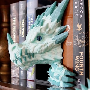 Crystal Dragon Emerging Book Nook – Head & Tail Edition DIGITAL FIL – STL och .3mf
