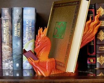 Flamewing Book & Tablet Display DIGITAL FILE- STL and .3mf