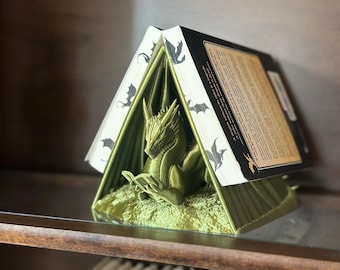Book Wyrm Page Holder DIGITAL FILE- STL and .3mf