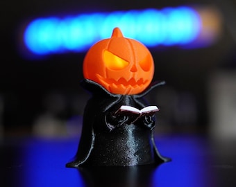 Pumpkin Page Keeper LED Tea Light Cover (Digital File- .STL and .3mf)