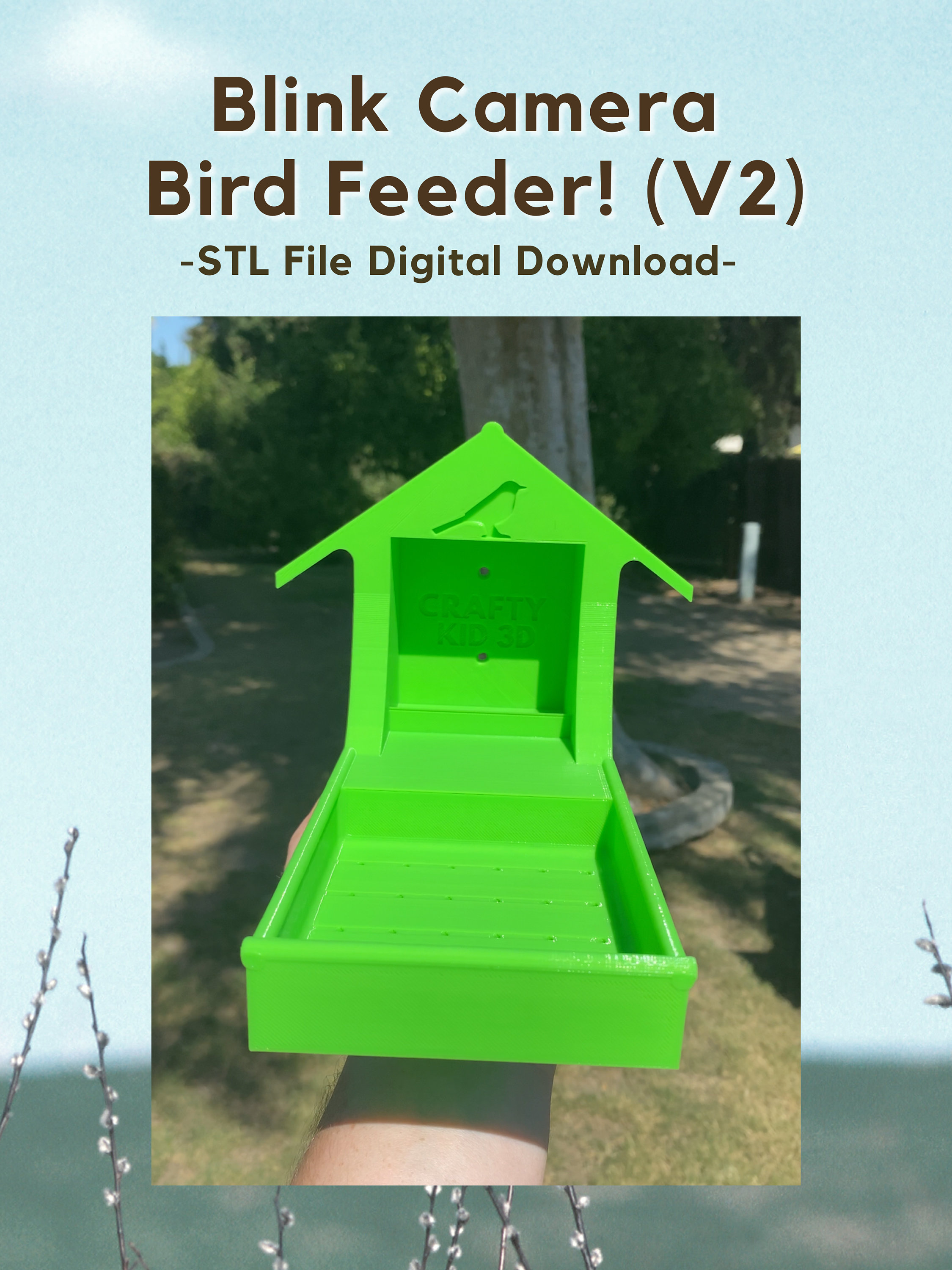 Blink Camera Bird Feeder STL File Digital Download Etsy UK