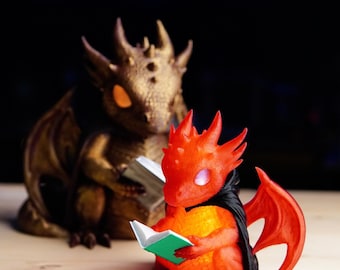 Dragon Page Keeper LED Tea Light Cover (Digital File- .STL and .3mf)