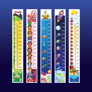 Kid Height Chart 5 Pattern Bundles, Height Growth Chart for Children ...