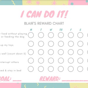 Toddler Behavior Chart