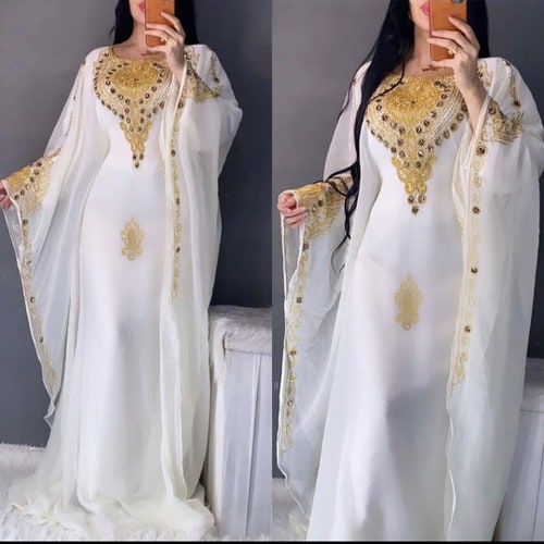 Moroccan New Royal Dubai Kaftan Farasha Abaya Maxi Bridal - Etsy