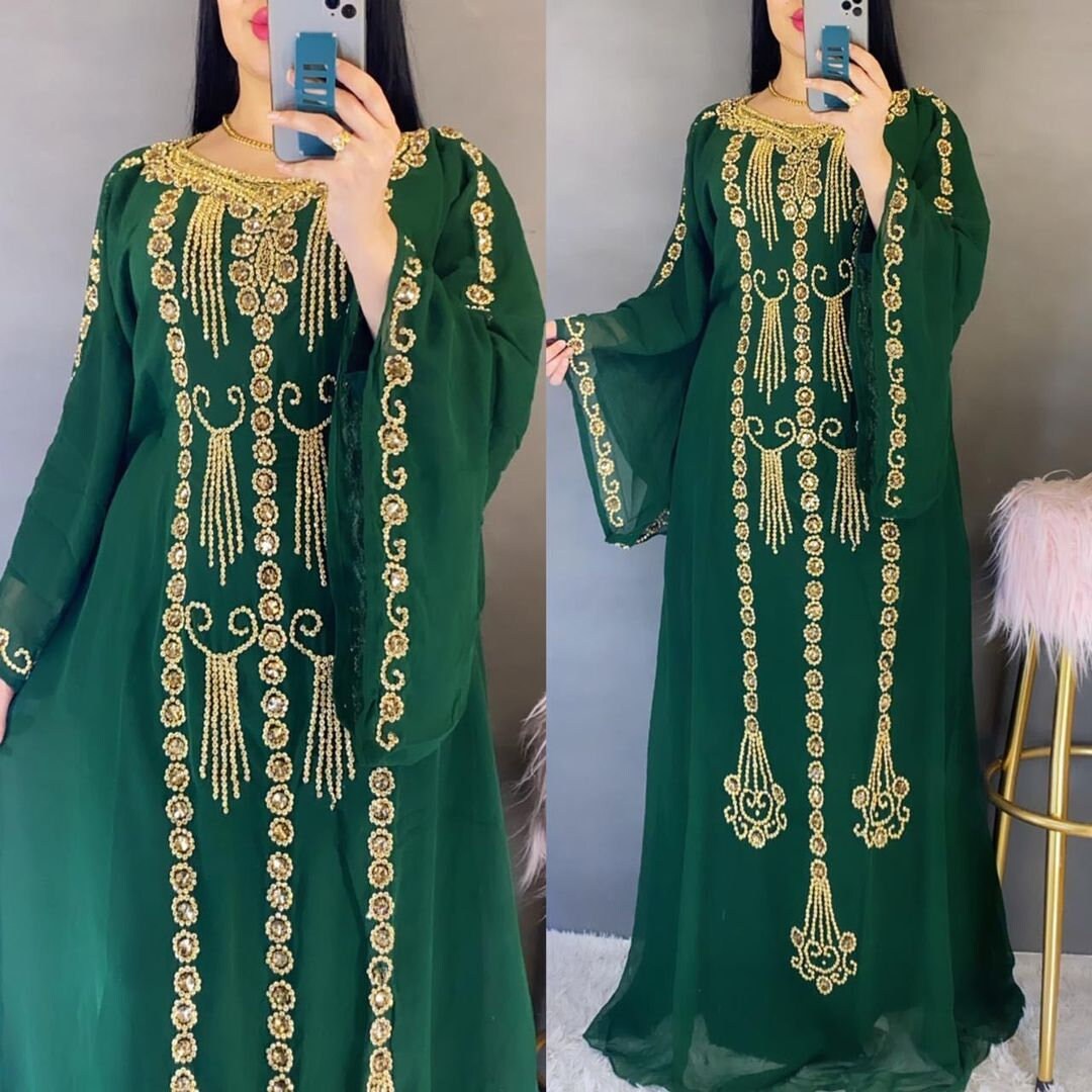 SALE New Royal Islamic Modern Elegant Dubai Moroccan Caftan - Etsy