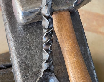 Hand Forged Waterfall Twist Bottle Opener | Rustic Blacksmith Beer Opener | Hand Forged Iron | Groomsmen gift | Fathers Day gift