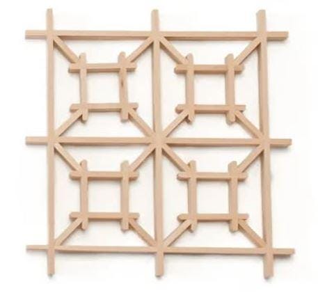 200mm Kumiko Hashtag DIY Plans - Full-scale Working Drawing and