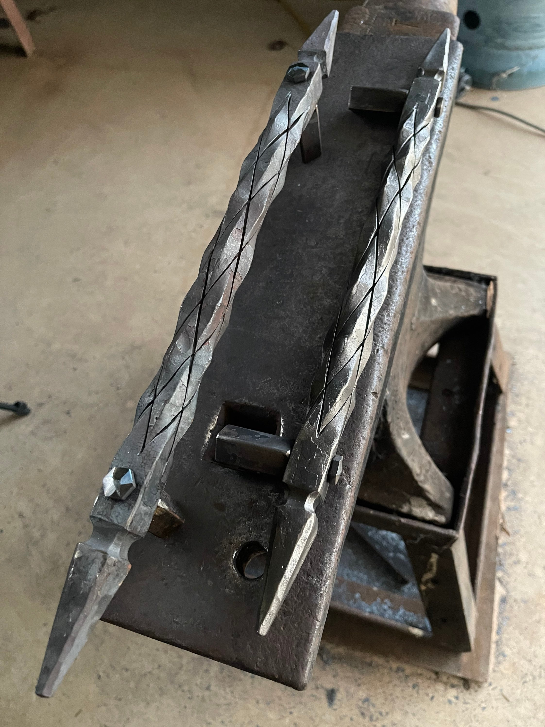 Large Hand Pineapple Twist Handle Blacksmith Rustic Etsy Australia