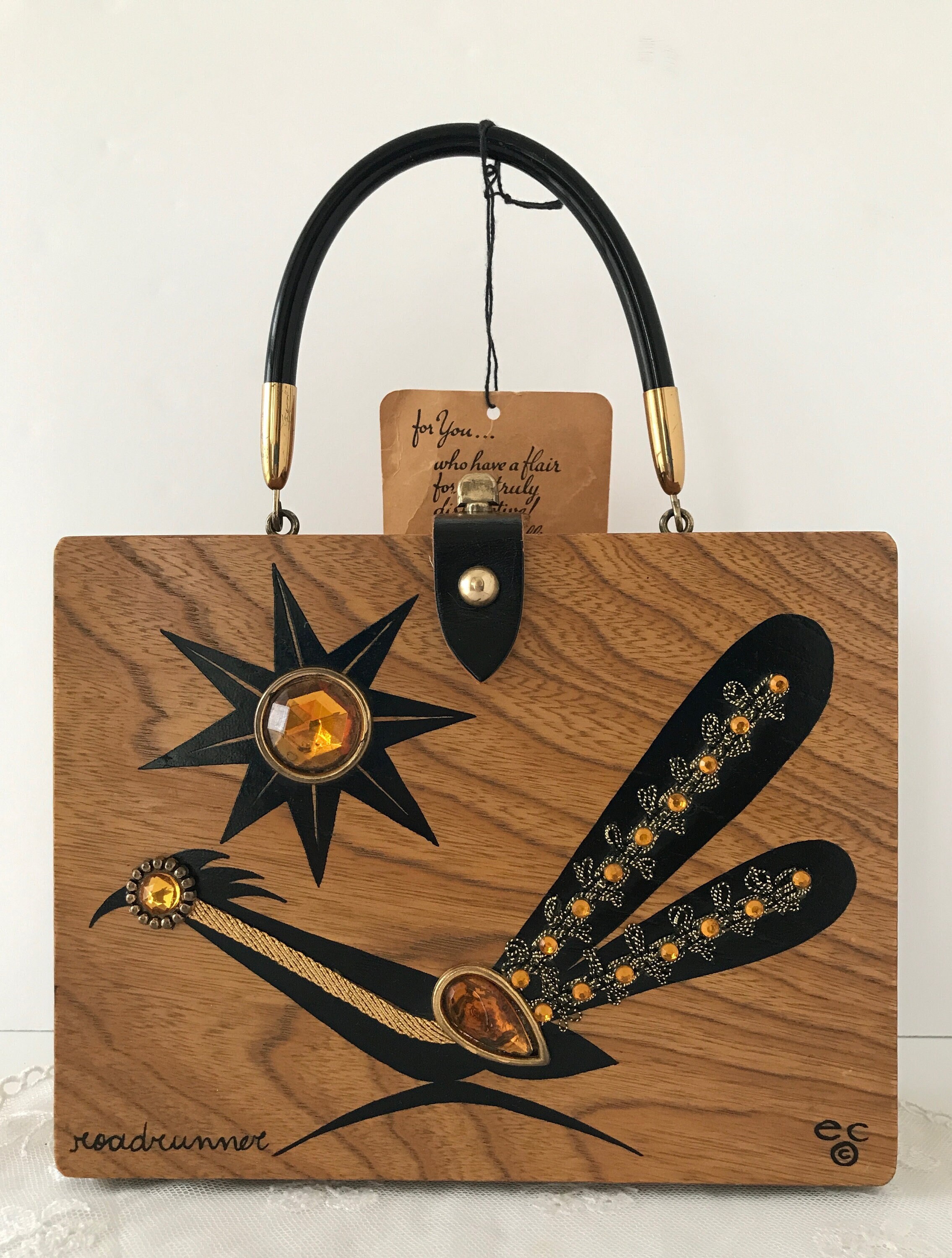 ENID COLLINS Rare Tagged ROADRUNNER Vintage 1960s E C Texas