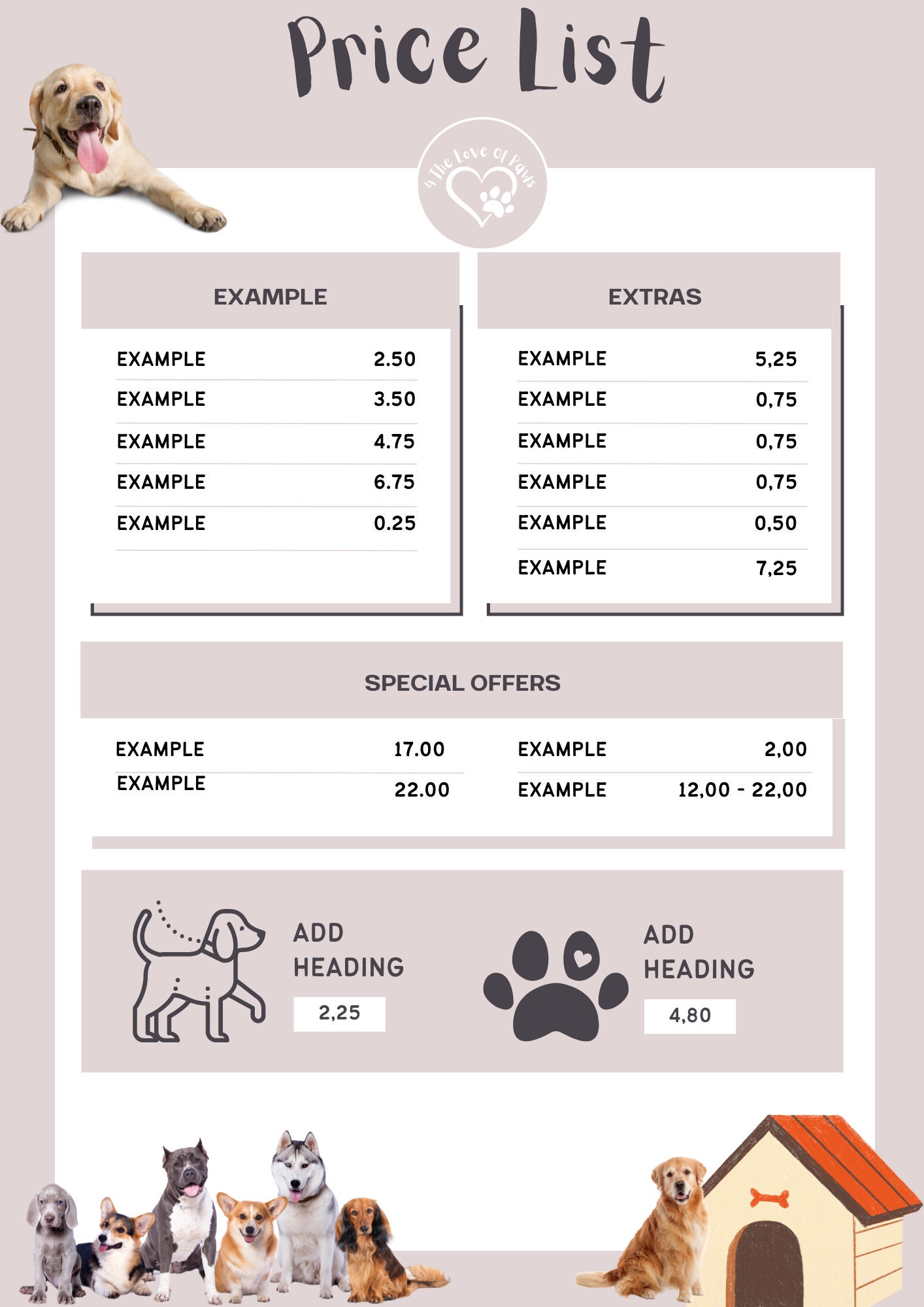 Dog Walker Business Pack. Dog Walking Business Forms. Dog