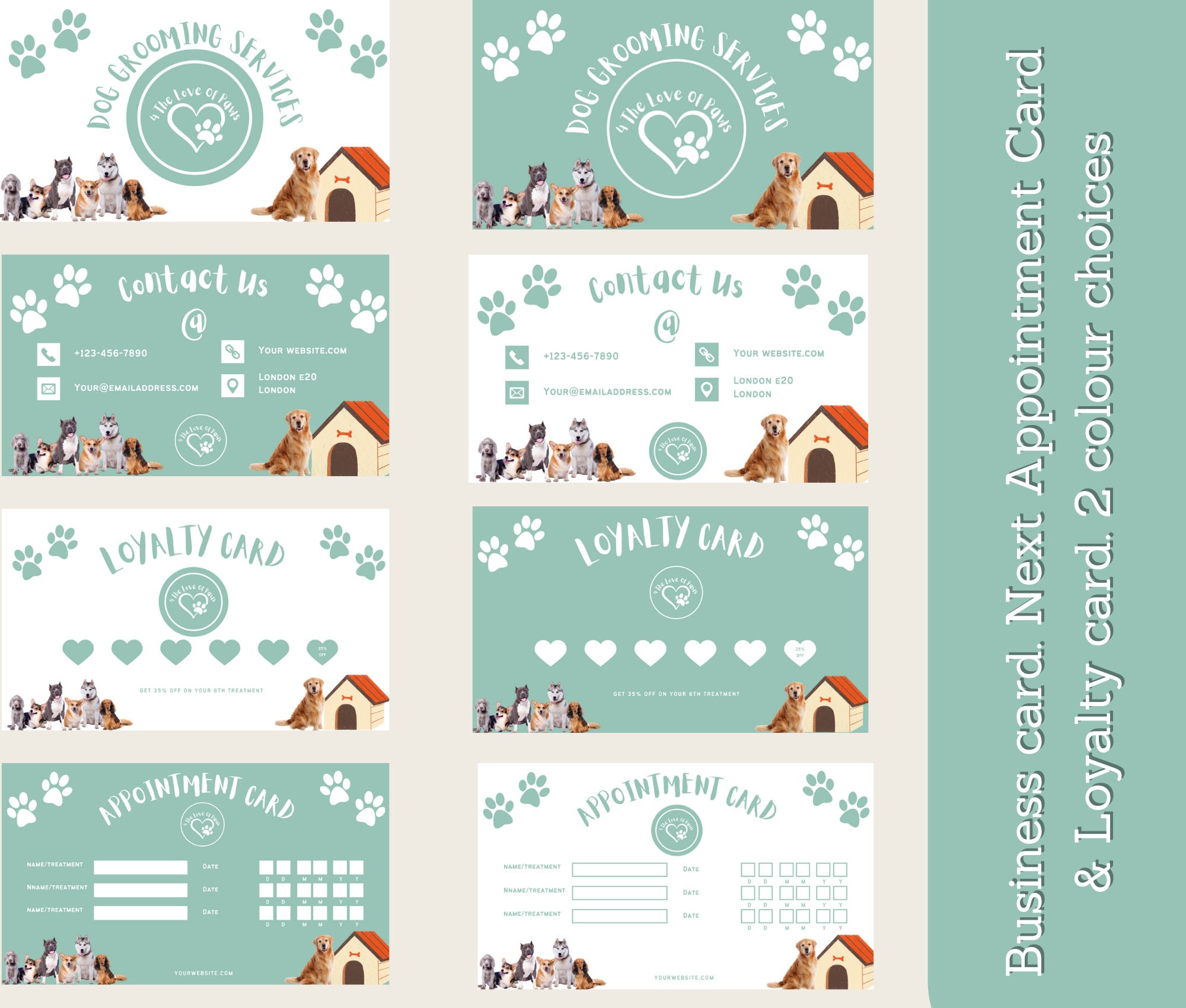 Dog Grooming Business Forms. Mega Bundle of Dog Salon Terms Etsy