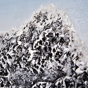 Peinture acrylique 3D Mountains
