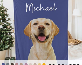 Personalized Pet Blanket Using Pet Photo Custom Name Dog Blanket Cat Blanket Picture Blanket Pet Photo Blanket Pet Lover Gift Memorial Gift