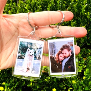 Custom Personalized Photo Keychain, Personalized Keychain, Anniversary Gift, Custom Gift, Photo Key Ring, Valentine's Day, Birthday's Gift