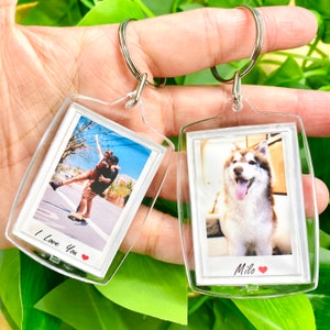 Custom Personalized Photo Keychain, Personalized Keychain, Anniversary Gift, Custom Gift, Photo Key Ring, Valentine's Day