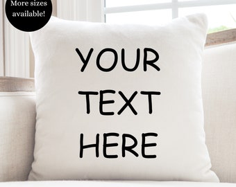 Custom Pillow, Personalized Pillow, Customized Pillow, Custom Text Pillow, Throw Pillow, Photo Pillow Case, Christmas Gift Housewarming Gift