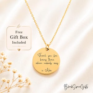 Collar con mensaje personalizado, joyería con mensaje personalizado, collar con colgante, joyería personalizada, joyería personalizada, regalo de Navidad para ella