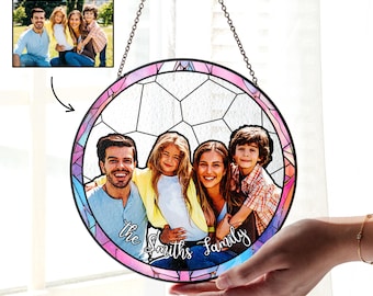 Custom Family Photo Stained Glass, Family Portrait Suncatcher, Personalized Family Photo, Couple Portrait, Fathers Day Gift Mothers Day Gift