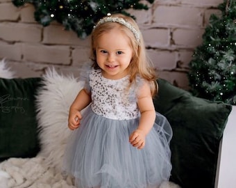 Little Girls Party Dress, Toddler Birthday Dress, Flower Girl Dress, Baby Tulle Dress, Little Girl Formal Dress, Toddler Tulle Dress