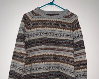 J Crew pullover lambs wool crew neck sweater size XL