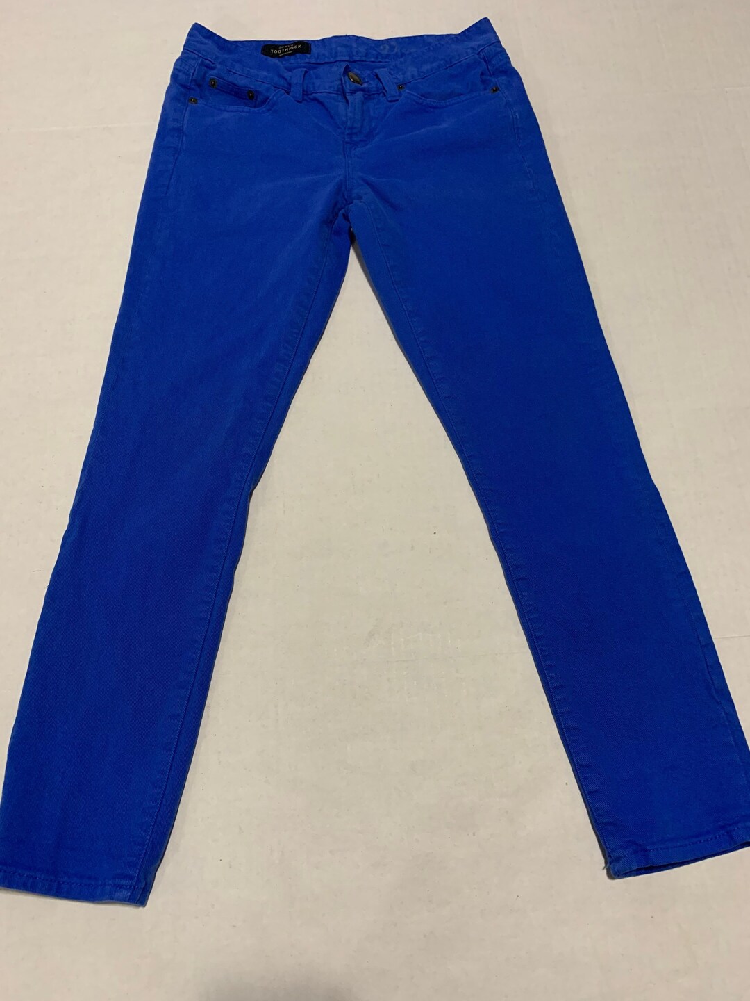 Buy Crew Toothpick Ankle Jeans Size 27 Color Blue Online in India