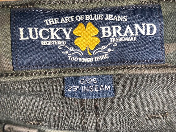Lucky Brand camo jeans size 0 25